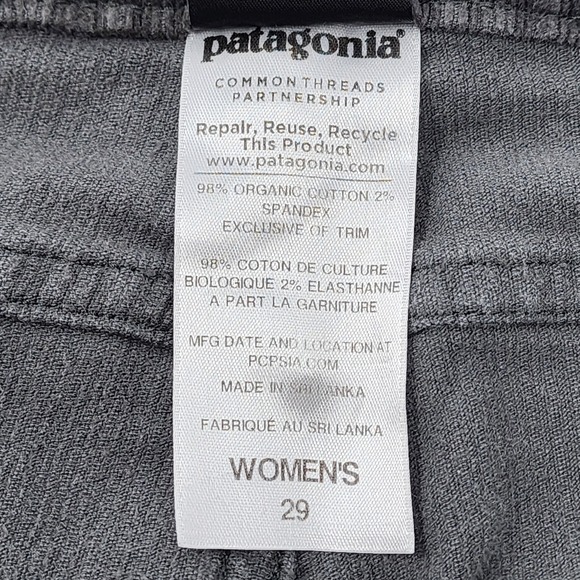 Patagonia Fitted Corduroy Pants Women 29x32 Gray Stretch 5 Pocket Cotton READ - Picture 10 of 10